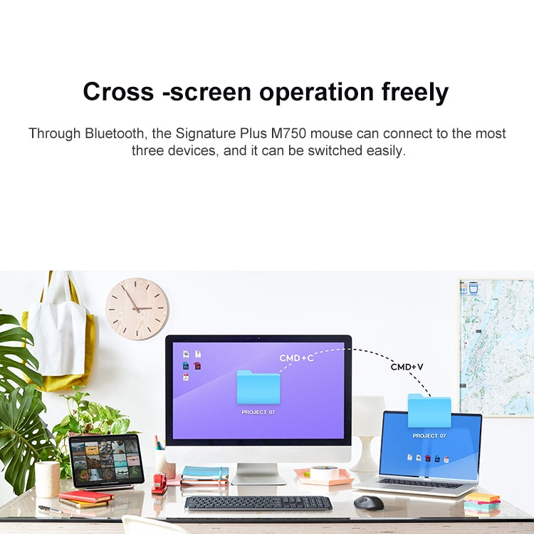 Logitech M750 2000DPI 2.4GHz Wireless Bluetooth Dual Mode Mouse (Black) - free shipping - PMC TechLife - Order now!