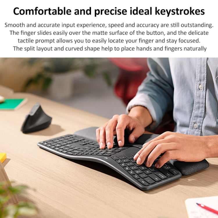 Logitech ERGO K860 2.4G Wireless Keyboard Bluetooth Dual Mode Ergonomic Split Keyboard - free shipping - PMC TechLife - Order now!