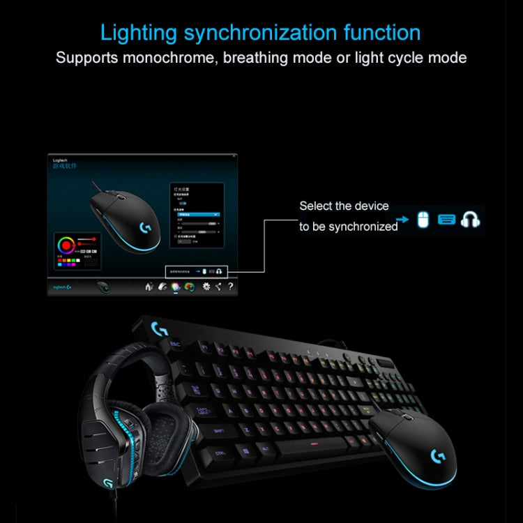 Logitech G102 6-keys RGB Glowing 6000DPI Five-speed Adjustable Wired Optical Gaming Mouse, Length: 2m (White) - Wired Mice by Logitech | Online Shopping South Africa | PMC TechLife | Buy Now Pay Later Mobicred