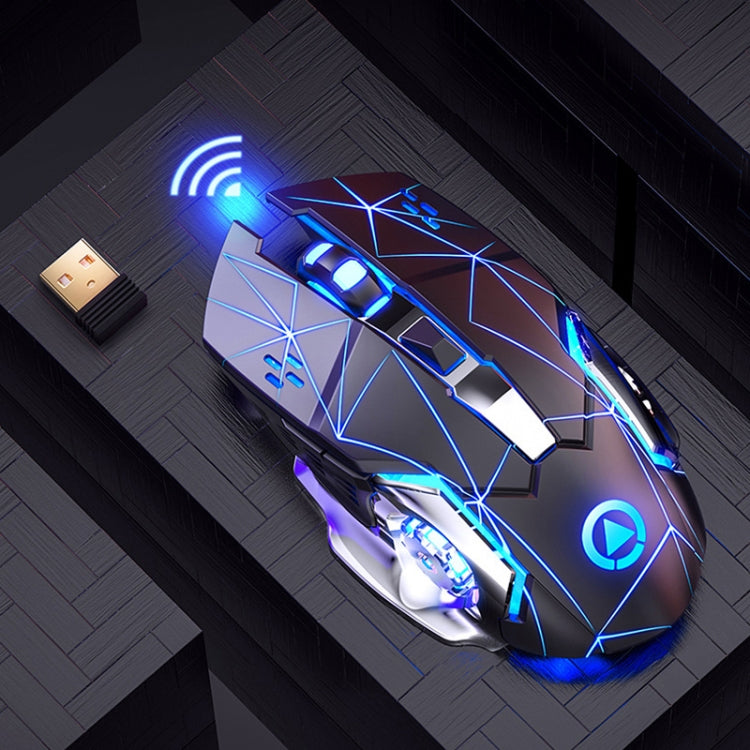 YINDIAO A4 2.4GHz 1600DPI 3-modes Adjustable Rechargeable Wireless Silent Gaming Mouse (Star Black) - free shipping - PMC TechLife - Order now!