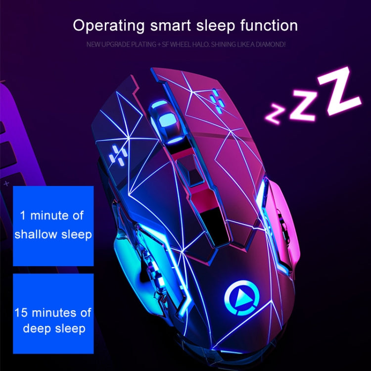 YINDIAO A4 2.4GHz 1600DPI 3-modes Adjustable Rechargeable Wireless Silent Gaming Mouse (Star Black) - free shipping - PMC TechLife - Order now!