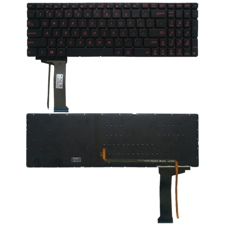 US Keyboard with Backlight for Asus GL551 GL551J GL551JK GL551JM GL551JW GL551JX G552 G552V G552VW G552VX FZ50JX GL752VW GL742VW(Black) - Replacement Keyboards by PMC TechLife | Online Shopping South Africa | PMC TechLife