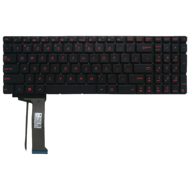 US Keyboard with Backlight for Asus GL551 GL551J GL551JK GL551JM GL551JW GL551JX G552 G552V G552VW G552VX FZ50JX GL752VW GL742VW(Black) - Replacement Keyboards by PMC TechLife | Online Shopping South Africa | PMC TechLife