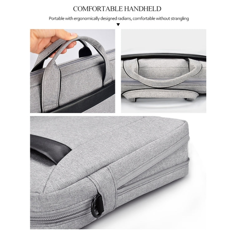 DJ06 Oxford Cloth Waterproof Wear-resistant Portable Expandable Laptop Bag for 13.3 inch Laptops, with Detachable Shoulder Strap(Grey) - free shipping - PMC TechLife - Order now!