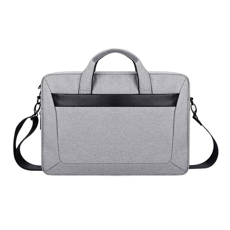DJ06 Oxford Cloth Waterproof Wear-resistant Portable Expandable Laptop Bag for 14.1 inch Laptops, with Detachable Shoulder Strap(Grey) - 14.1 inch by PMC TechLife | Online Shopping South Africa | PMC TechLife | Buy Now Pay Later Mobicred