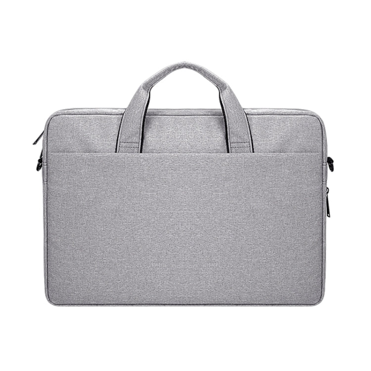 DJ06 Oxford Cloth Waterproof Wear-resistant Portable Expandable Laptop Bag for 14.1 inch Laptops, with Detachable Shoulder Strap(Grey) - 14.1 inch by PMC TechLife | Online Shopping South Africa | PMC TechLife | Buy Now Pay Later Mobicred