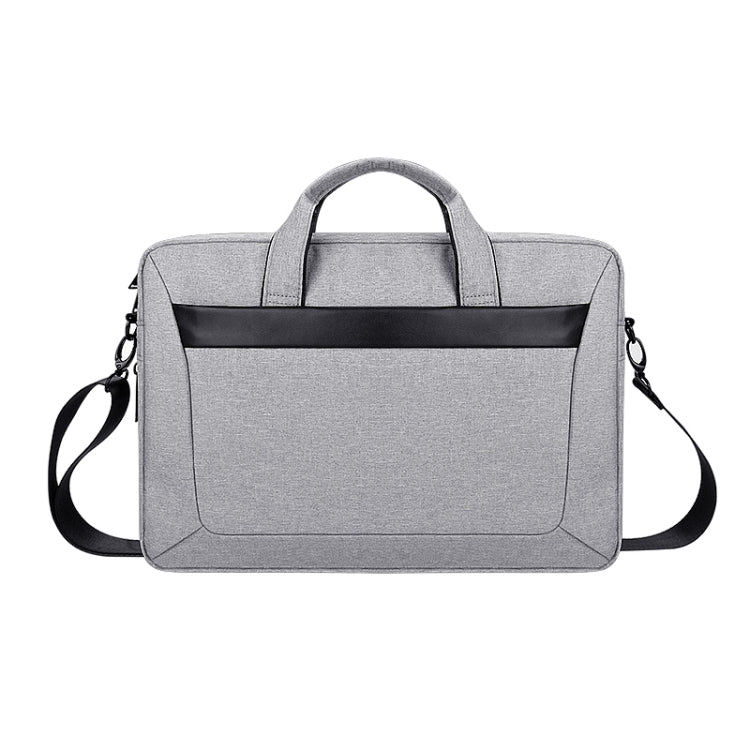 DJ06 Oxford Cloth Waterproof Wear-resistant Portable Expandable Laptop Bag for 15.4 inch Laptops, with Detachable Shoulder Strap(Grey) - 15 inch by PMC TechLife | Online Shopping South Africa | PMC TechLife | Buy Now Pay Later Mobicred