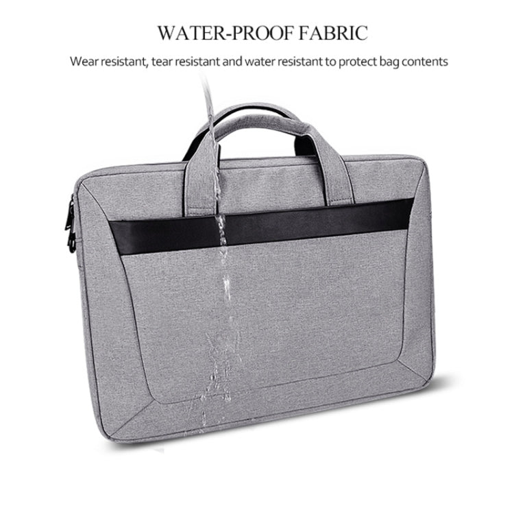 DJ06 Oxford Cloth Waterproof Wear-resistant Portable Expandable Laptop Bag for 15.4 inch Laptops, with Detachable Shoulder Strap(Grey) - 15 inch by PMC TechLife | Online Shopping South Africa | PMC TechLife | Buy Now Pay Later Mobicred