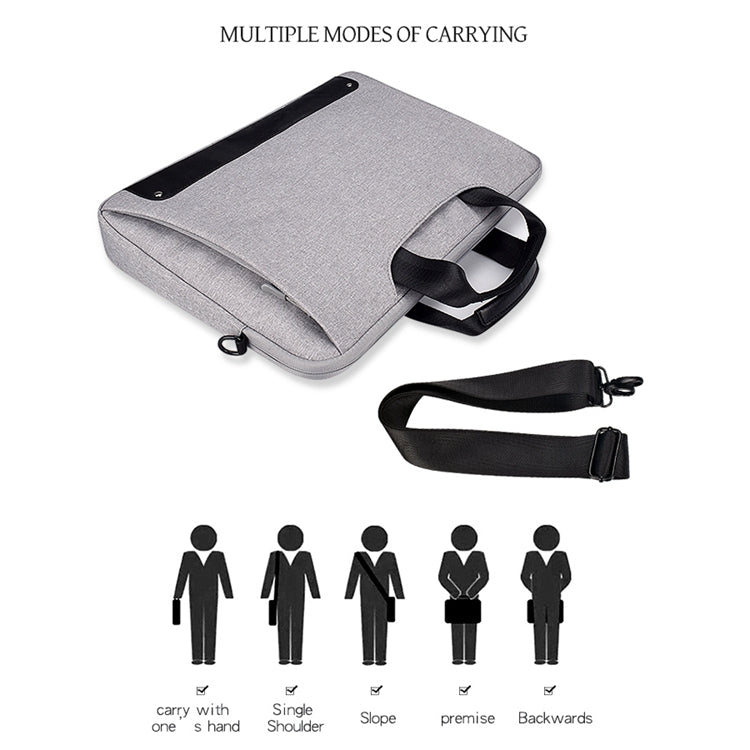 DJ08 Oxford Cloth Waterproof Wear-resistant Laptop Bag for 13.3 inch Laptops, with Concealed Handle & Luggage Tie Rod & Adjustable Shoulder Strap (Black) - free shipping - PMC TechLife - Order now!