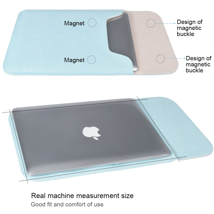 13.3 inch PU + Nylon Laptop Bag Case Sleeve Notebook Carry Bag, For MacBook, Samsung, Xiaomi, Lenovo, Sony, DELL, ASUS, HP(Grey) - free shipping - PMC TechLife - Order now!