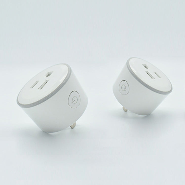 10A Round Shape WiFi 2.4GHz Mini Plug APP Remote Control Timing Smart Socket Works with Alexa & Google Home & Colorful Breathing Light, AC 100-240V, US Plug - Smart Socket by PMC TechLife | Online Shopping South Africa | PMC TechLife