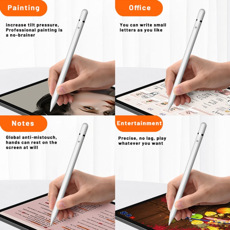 P7-LS Active Capacitive Stylus Pen with Palm Rejection for iPad After 2018 Version(White) - Stylus Pen by PMC TechLife | Online Shopping South Africa | PMC TechLife