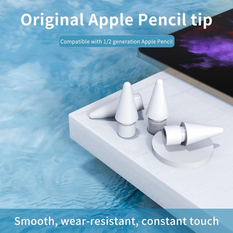 M1 Premium Pen Tips for Apple Pencil 1 / 2 (White) - Pencil Accessories by PMC TechLife | Online Shopping South Africa | PMC TechLife