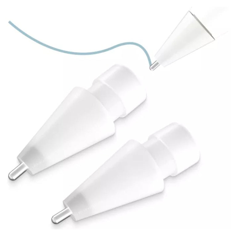 M2 Short Metal Pen Tip for Apple Pencil 1 / 2 (White) - Pencil Accessories by PMC TechLife | Online Shopping South Africa | PMC TechLife