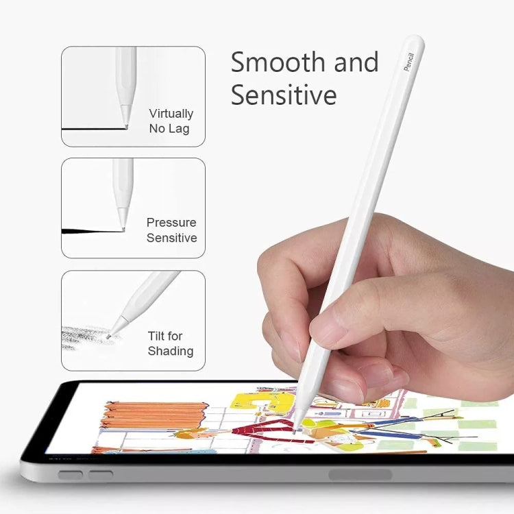 M2 Short Metal Pen Tip for Apple Pencil 1 / 2 (White) - Pencil Accessories by PMC TechLife | Online Shopping South Africa | PMC TechLife