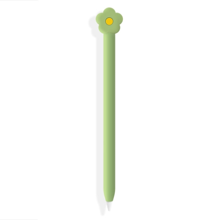 Cute Cartoon Silicone Protective Cover for Apple Pencil 2(Green) - Pencil Accessories by PMC TechLife | Online Shopping South Africa | PMC TechLife