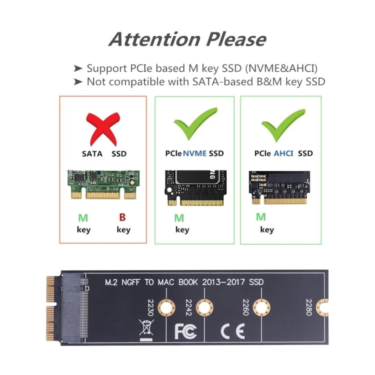 M.2 PCIE NVME SSD to Mac Book Air Pro 2013-2017 SSD Hard Drive Adapter Board For A1465 A1466 A1398 A1502 - free shipping - PMC TechLife - Order now!