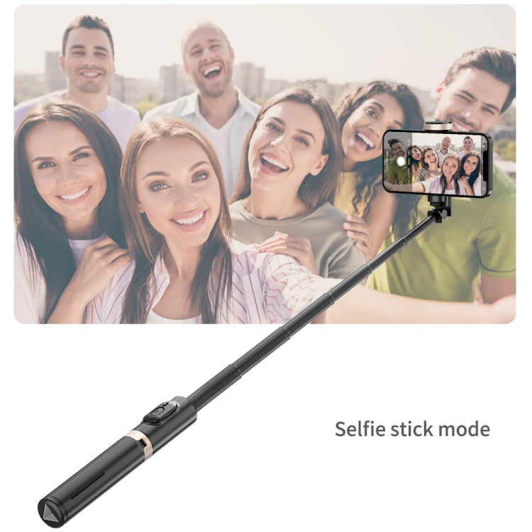 Q12 Hidden Design Reinforced Bluetooth Remote Control Tripod Selfie Stick (Black) - Selfie Light by PMC TechLife | Online Shopping South Africa | PMC TechLife | Buy Now Pay Later Mobicred