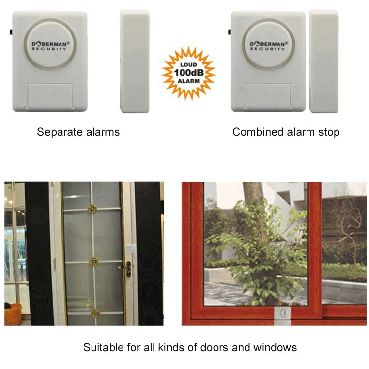 DOBERMAN SE-0119 Household Anti-theft Wireless Remote Control Door Magnetic Sensor Alarm - free shipping - PMC TechLife - Order now!
