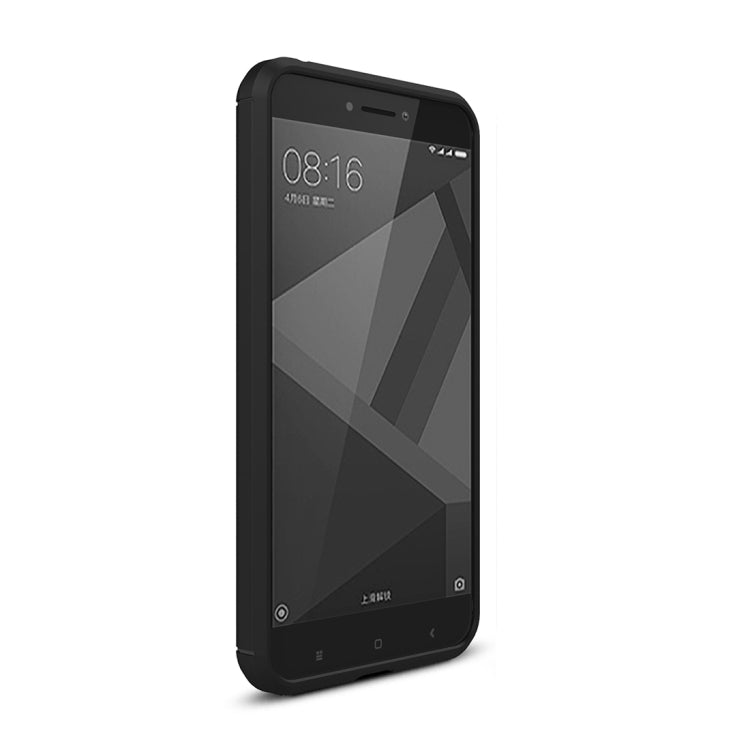 For Xiaomi  Redmi 4X  Brushed Carbon Fiber Texture Shockproof TPU Protective Cover Case (Black) - free shipping - PMC TechLife - Order now!