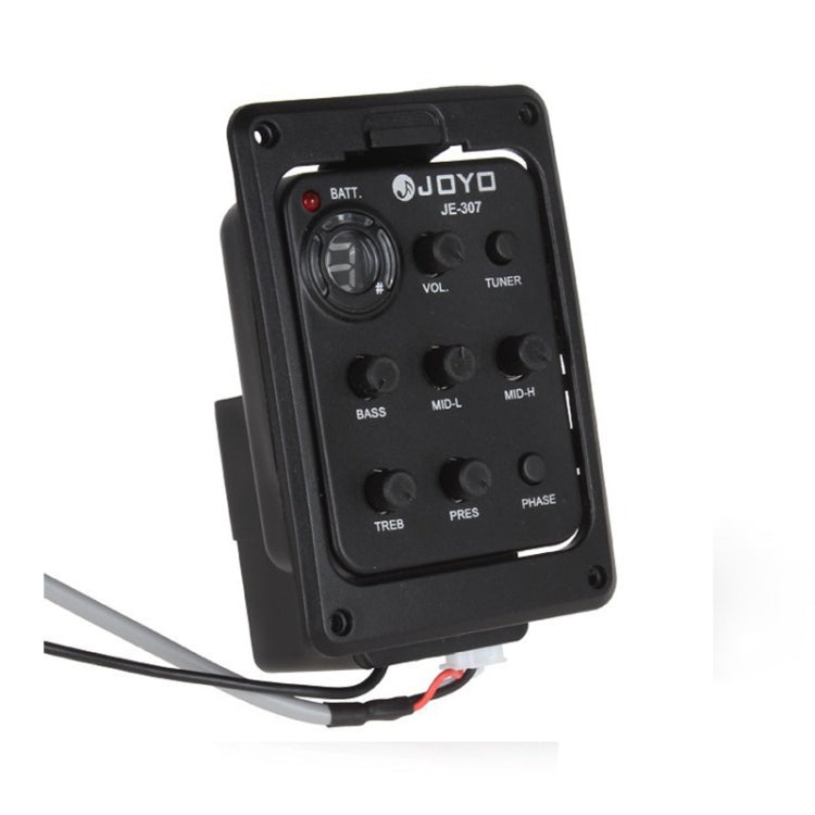 JOYO JE-307 Guitar Pickup 5-Band Equalizer Folk Guitar EQ Acoustic guitarra Pickup Preamp Electric Digital Tuner (Black) - free shipping - PMC TechLife - Order now!