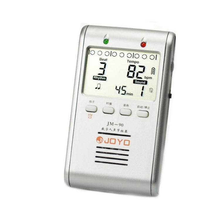JOYO JM-90 Mini Portable Rechargeable Clip-on LED Indicator Electronic Digital Metronome Tone Generator Tuner for Guitar Violin Ukulele(White) - String Instrument Accessories by JOYO | Online Shopping South Africa | PMC TechLife | Buy Now Pay Later Mobicred
