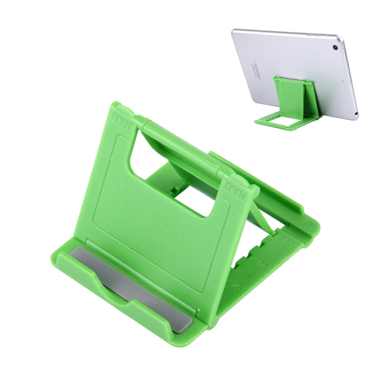 Universal Foldable Mini Phone Holder Stand, Size: 8.3 x 7.1 x 0.7 cm, For iPhone, Samsung, Huawei, Xiaomi, HTC and Other Smartphone, Tablets(Green) - Desktop Holder by PMC TechLife | Online Shopping South Africa | PMC TechLife