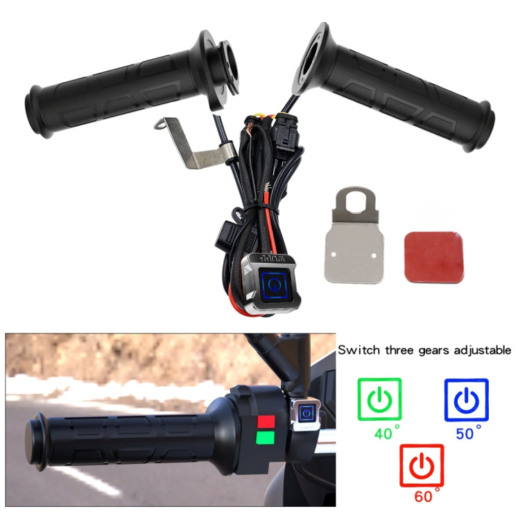 WUPP ZH-983C1 Motorcycle Modified Intelligent Electric Heating Hand Cover Heated Grip Handlebar with Three Gear Temperature Control(Black) - free shipping - PMC TechLife - Order now!