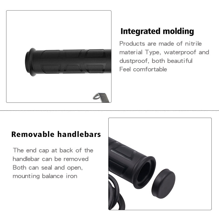 WUPP ZH-983C1 Motorcycle Modified Intelligent Electric Heating Hand Cover Heated Grip Handlebar with Three Gear Temperature Control(Black) - free shipping - PMC TechLife - Order now!
