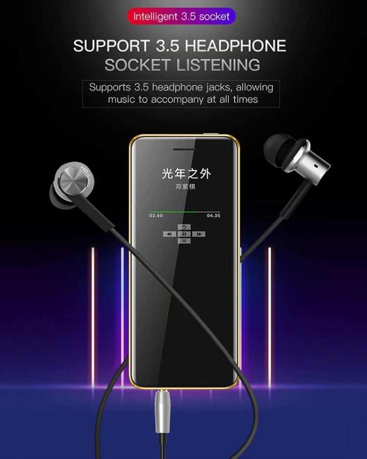 SATREND S10 Card Mobile Phone, 2.4 inch Touch Screen, MTK6261D, Support Bluetooth, FM, GSM, Dual SIM(Gold) - free shipping - PMC TechLife - Order now!