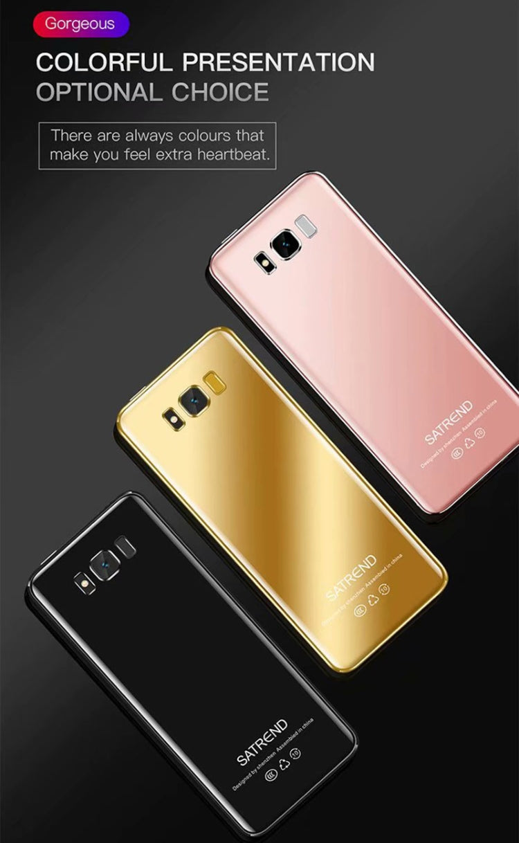 SATREND S10 Card Mobile Phone, 2.4 inch Touch Screen, MTK6261D, Support Bluetooth, FM, GSM, Dual SIM(Gold) - free shipping - PMC TechLife - Order now!