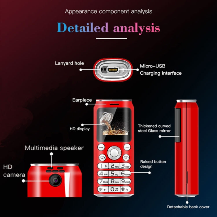 Satrend K8 Mini Mobile Phone, 1.0 inch, Hands Free Bluetooth Dialer Headphone, MP3 Music, Dual SIM, Network: 2G(Black) - free shipping - PMC TechLife - Order now!