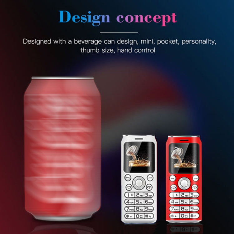 Satrend K8 Mini Mobile Phone, 1.0 inch, Hands Free Bluetooth Dialer Headphone, MP3 Music, Dual SIM, Network: 2G(Blue) - free shipping - PMC TechLife - Order now!