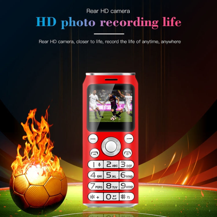 Satrend K8 Mini Mobile Phone, 1.0 inch, Hands Free Bluetooth Dialer Headphone, MP3 Music, Dual SIM, Network: 2G(Red) - free shipping - PMC TechLife - Order now!