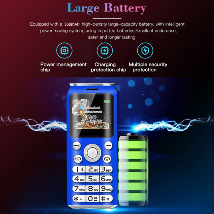 Satrend K8 Mini Mobile Phone, 1.0 inch, Hands Free Bluetooth Dialer Headphone, MP3 Music, Dual SIM, Network: 2G(Red) - free shipping - PMC TechLife - Order now!