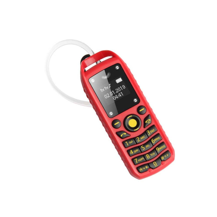 Mini B25 Headphone Mobile Phone, Hands Free Bluetooth Dialer Headphone, MP3 Music, Dual SIM, Network: 2G(Red) - Others by PMC TechLife | Online Shopping South Africa | PMC TechLife