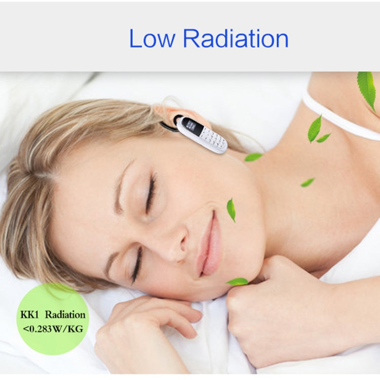 AIEK KK1 Mini Mobile Phone, English Keyboard, Hands Free Bluetooth Dialer Headphone, MTK6261DA, Anti-Lost, Single SIM, Network: 2G(Black) - Others by AIEK | Online Shopping South Africa | PMC TechLife | Buy Now Pay Later Mobicred