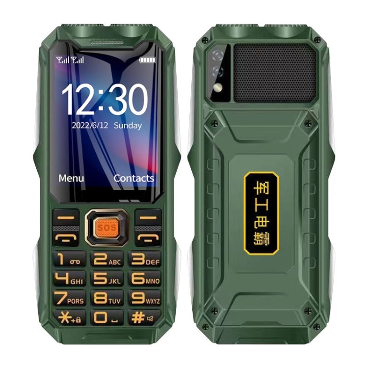 Mafam 4G Triple Proofing Elder Phone, Waterproof Shockproof Dustproof, 16800mAh Battery, 2.4 inch, 21 Keys, Bluetooth, LED Flashlight, FM, SOS, Dual SIM, Network: 2G (Green) - Others by PMC TechLife | Online Shopping South Africa | PMC TechLife