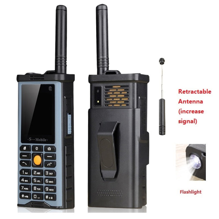 S-G8800 Triple Proofing Elder Phone, Waterproof Shockproof Dustproof, 2400mAh Battery, 2.2 inch, 21 Keys, LED Flashlight, FM, Quad SIM, with Antenna(Light Blue) - Others by PMC TechLife | Online Shopping South Africa | PMC TechLife