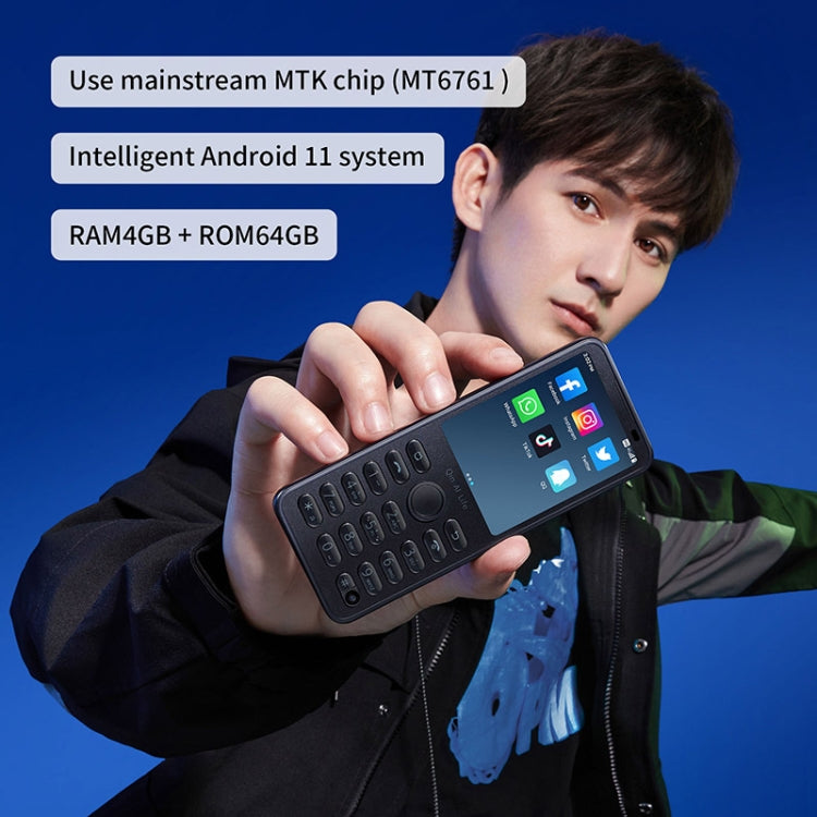 QIN F21 Pro, 3GB+32GB, 2.8 inch, Android 11 MTK6761 Quad-core up to 2.0GHz, 21 Keys, Network: 4G (Black) - Other by PMC TechLife | Online Shopping South Africa | PMC TechLife