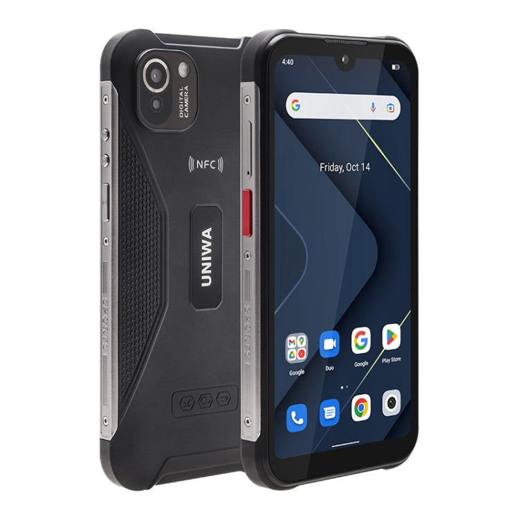 UNIWA W555 Rugged Phone, 3GB+32GB, Dual Rear Cameras, IP68 Waterproof Dustproof Shockproof, 5.71 inch Android 12.0 MTK6761 Quad Core up to 2.0GHz, Network: 4G, NFC, OTG, Global Version (Black) - UNIWA by UNIWA | Online Shopping South Africa | PMC TechLife