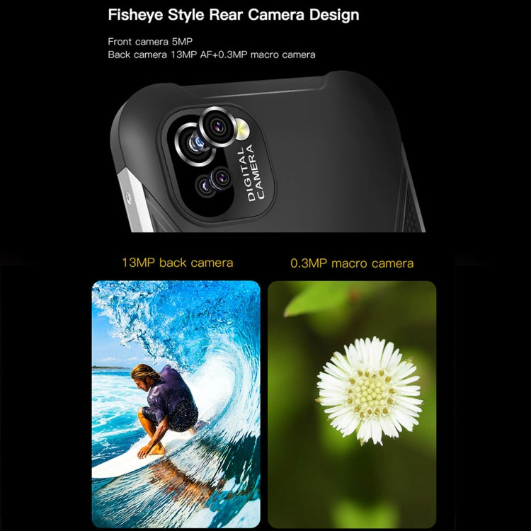 UNIWA W555 Rugged Phone, 3GB+32GB, Dual Rear Cameras, IP68 Waterproof Dustproof Shockproof, 5.71 inch Android 12.0 MTK6761 Quad Core up to 2.0GHz, Network: 4G, NFC, OTG, Global Version (Black) - UNIWA by UNIWA | Online Shopping South Africa | PMC TechLife