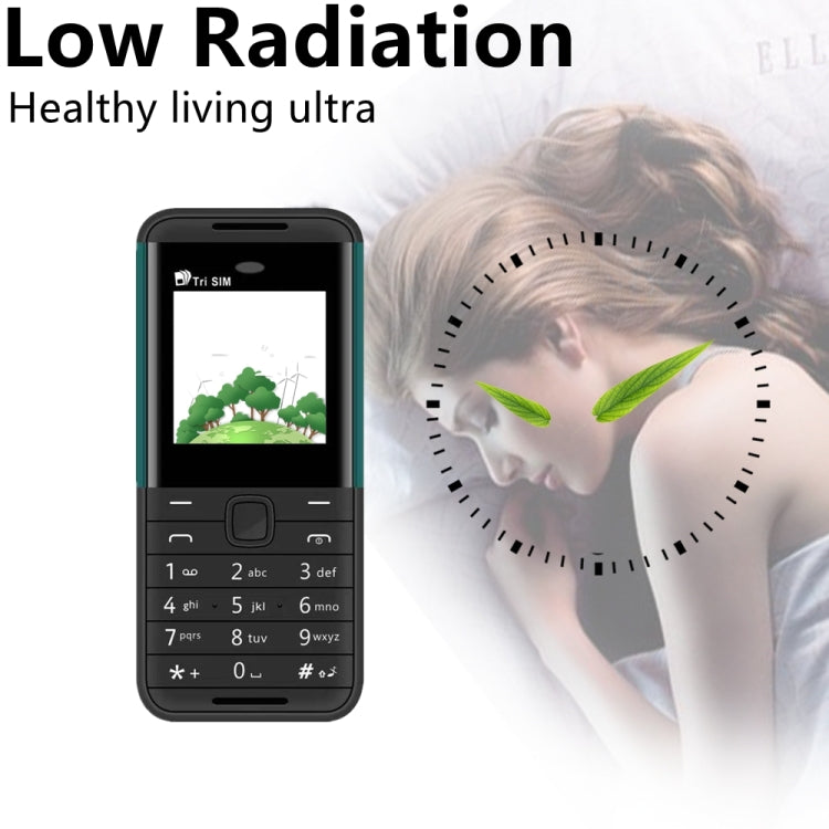 SERVO BM5310 Mini Mobile Phone, English Key, 1.33 inch, MTK6261D, 21 Keys, Support Bluetooth, FM, Magic Sound, Auto Call Record, GSM, Triple SIM (Black+green) - free shipping - PMC TechLife - Order now!