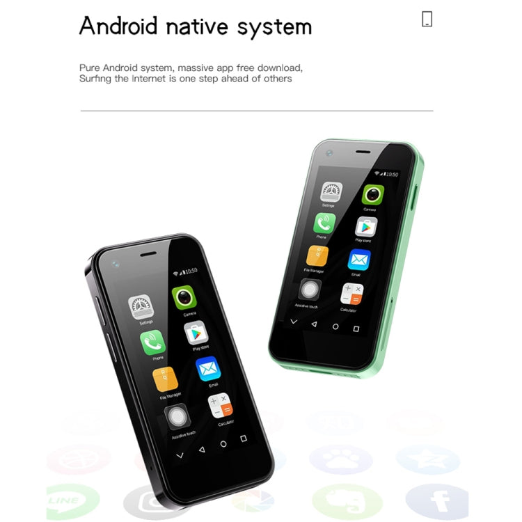 SOYES XS13, 1GB+8GB, 2.5 inch MTK6580 Quad Core up to 1.3GHz, Bluetooth, WiFi, FM, Network: 3G, Dual SIM(Green) - SOYES by SOYES | Online Shopping South Africa | PMC TechLife