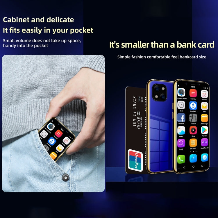 SOYES X60, 3GB+32GB, Infrared Face Recognition, 3.46 inch Android 6.0 MTK6737 Quad Core up to 1.1GHz, BT, WiFi, FM, Network: 4G, GPS, Dual SIM (Blue) - SOYES by SOYES | Online Shopping South Africa | PMC TechLife