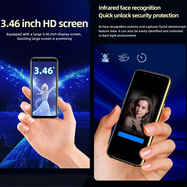 SOYES X60, 3GB+32GB, Infrared Face Recognition, 3.46 inch Android 6.0 MTK6737 Quad Core up to 1.1GHz, BT, WiFi, FM, Network: 4G, GPS, Dual SIM (Blue) - SOYES by SOYES | Online Shopping South Africa | PMC TechLife