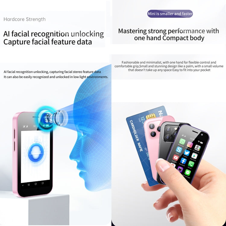 SOYES 14 Pro, 2GB+16GB, Face Recognition, 3.0 inch Android 9.0 MTK6739CW Quad Core up to 1.28GHz, OTG, Network: 4G, Dual SIM, Support Google Play (Black) - SOYES by SOYES | Online Shopping South Africa | PMC TechLife