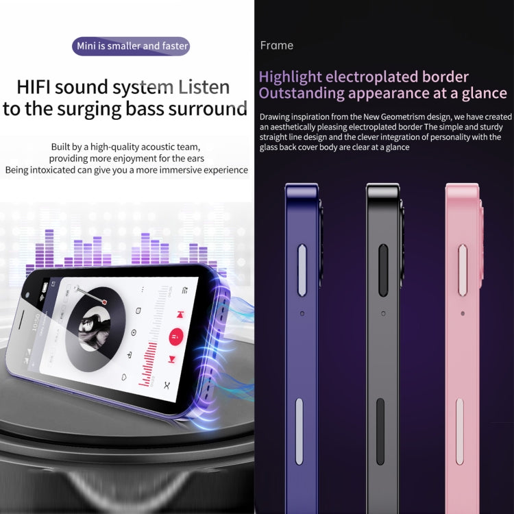 SOYES 14 Pro, 2GB+16GB, Face Recognition, 3.0 inch Android 9.0 MTK6739CW Quad Core up to 1.28GHz, OTG, Network: 4G, Dual SIM, Support Google Play (Purple) - SOYES by SOYES | Online Shopping South Africa | PMC TechLife