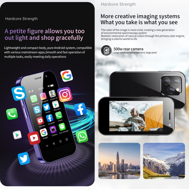 SOYES 14 Pro, 3GB+64GB, Face Recognition, 3.0 inch Android 9.0 MTK6739CW Quad Core up to 1.28GHz, OTG, Network: 4G, Dual SIM, Support Google Play(Pink) - SOYES by SOYES | Online Shopping South Africa | PMC TechLife