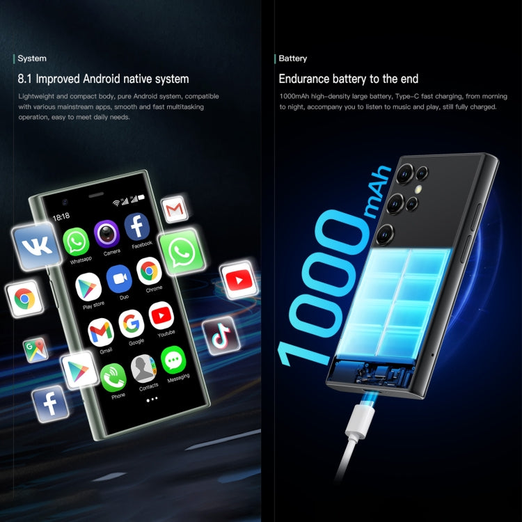 SOYES S23 Pro, 2GB+16GB, 3.0 inch Android 8.1 MTK6580 Quad Core up to 1.3GHz, Bluetooth, WiFi, GPS, Network: 3G, Dual SIM (Green) - free shipping - PMC TechLife - Order now!